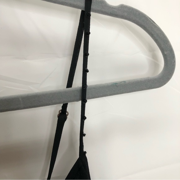 Betsey Johnson black beaded tiered mini dress little black dress party - Picture 8 of 8